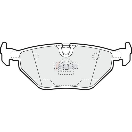 Fahren Rear Brake Pad Set fits BMW 3 1997-2007
