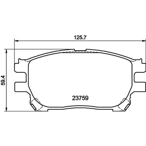 Mintex Front Brake Pad Set MDB2558