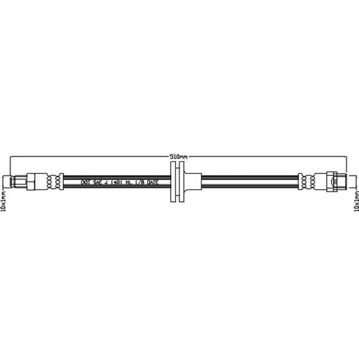 Juratek Brake Hydraulic Hose Line Right JBH1069