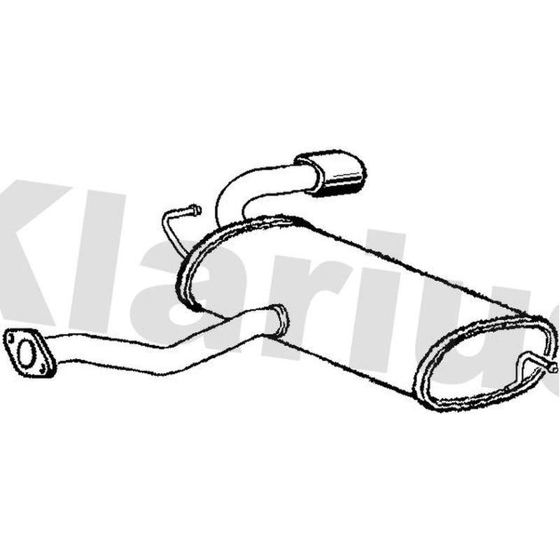 Klarius Box With Tail Pipe Rear HY186T