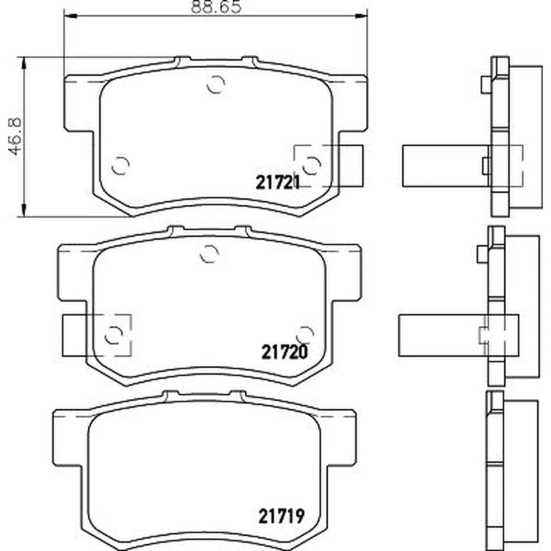 Mintex Rear Brake Pad Set MDB1564