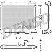 Denso Engine Radiator fits Toyota Urban Cruiser 2009-2016 1.33