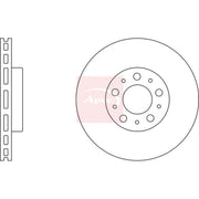 Apec 2 x Vented Front Brake Discs DSK2051-x2