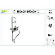 Valeo Electric Window Regulator Lifter Right Front 850609