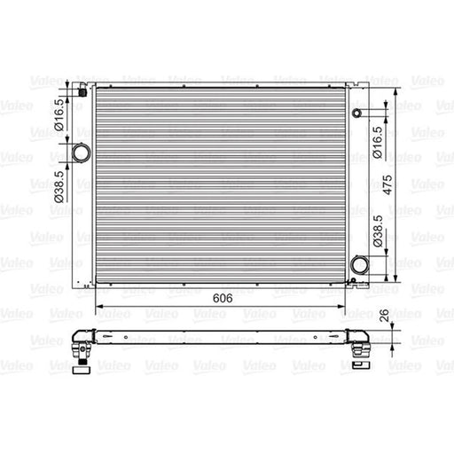 Valeo Engine Radiator 734897