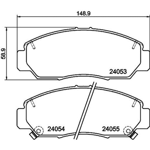 DON Front Brake Pad Set PCP1951