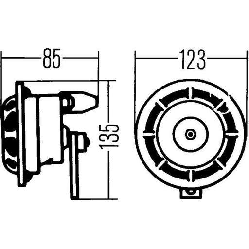 Hella Car Horn Signal Unit 3AF 003 399-041