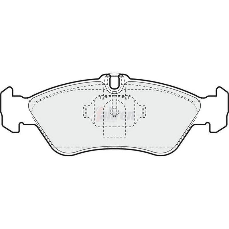 Fahren Rear Brake Pad Set fits Mercedes-Benz Sprinter 3-T 1995-2006