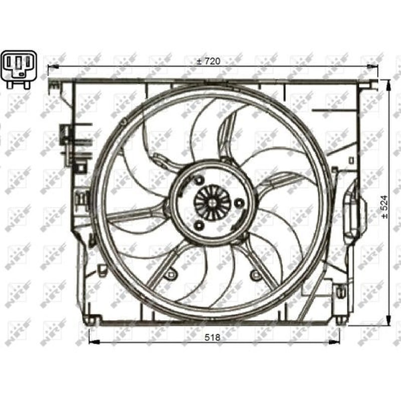 NRF Engine Cooling Fan 47737
