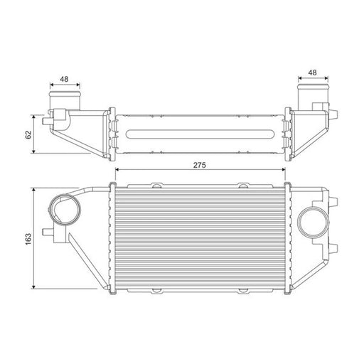 Valeo Intercooler (Charge Air Cooler) 818381