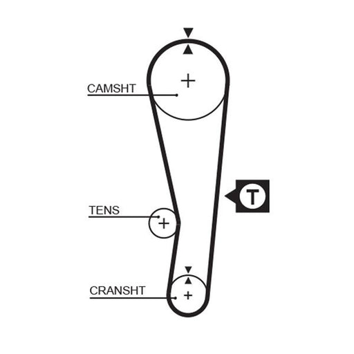Gates Timing Belt Cambelt 89 Teeth 5122
