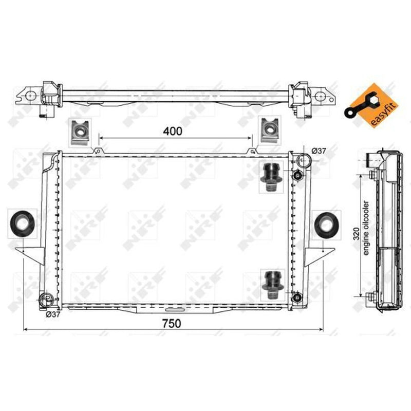 NRF Engine Radiator 529509