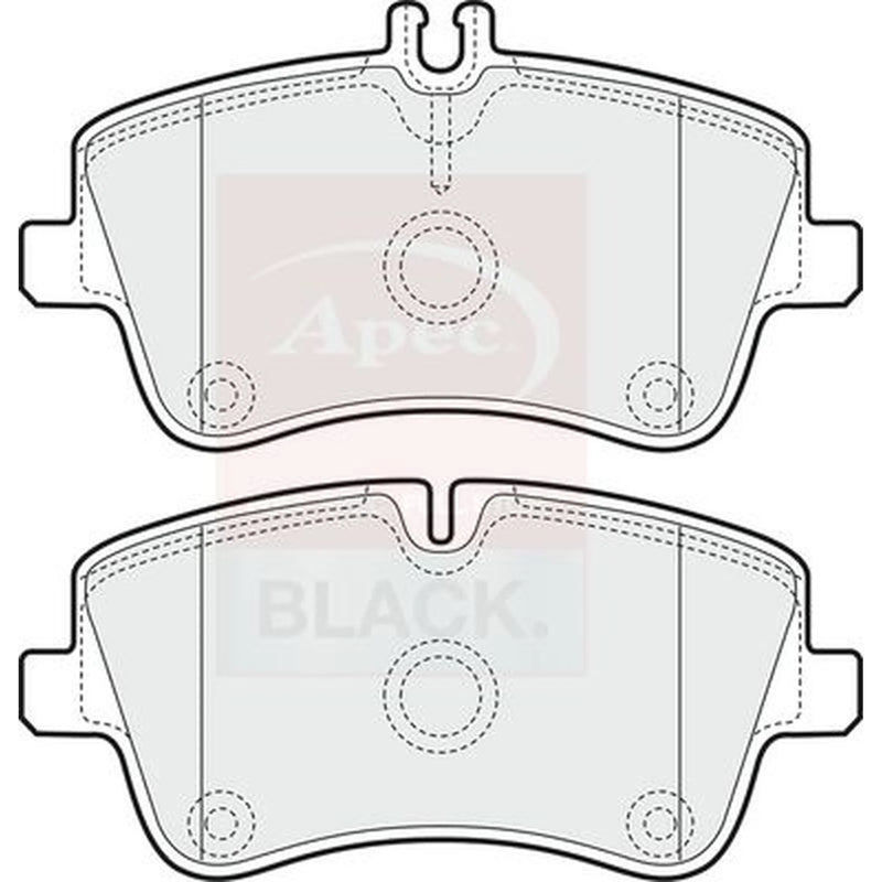 Apec Front Brake Pad Set PAD1166B