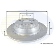 Comline 2 x Rear Brake Discs ADC1923-x2