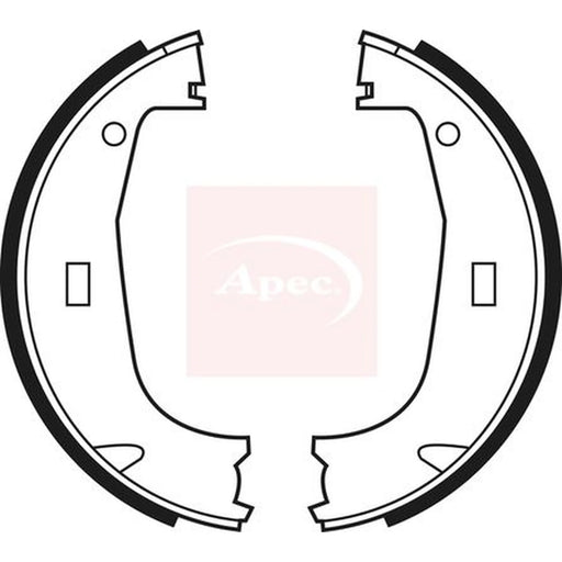 Apec Parking Brake Shoe Set SHU546