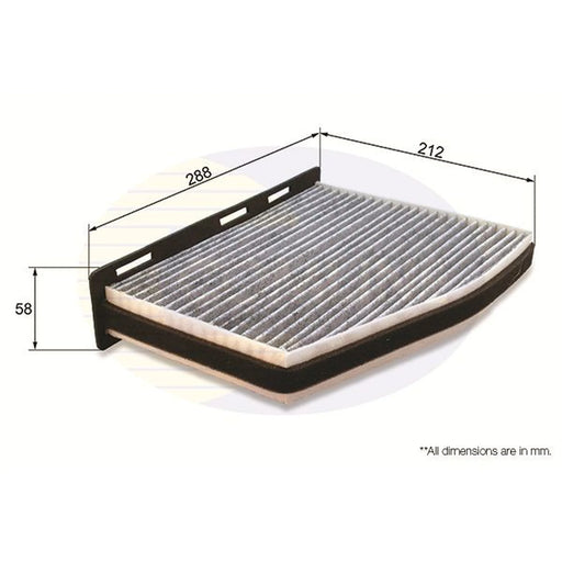 Comline Cabin Air Filter (Pollen Filter) EKF388A