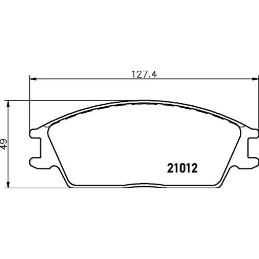 Mintex Front Brake Pad Set MDB1298