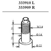 KYB Shock Absorber Damper Strut Front Left 333910