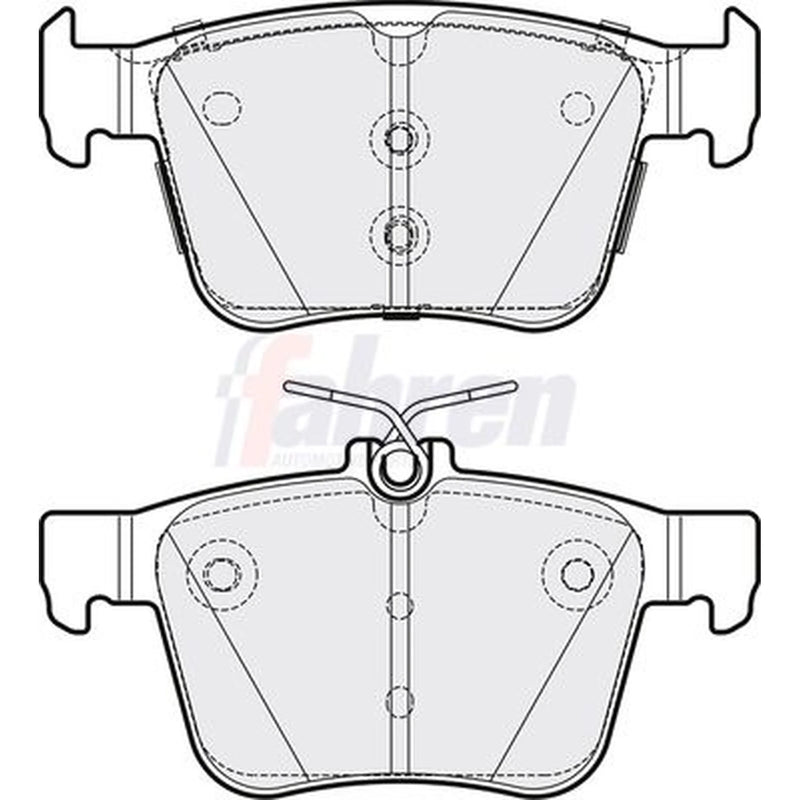 Fahren Rear Brake Pad Set fits Audi A3 2012-2020