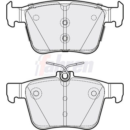 Fahren Rear Brake Pad Set fits Audi A3 2012-2020