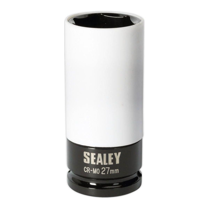 Sealey Alloy Wheel Impact Socket 27mm 1/2"Sq Drive SX03027 Sealey  - Town Parts