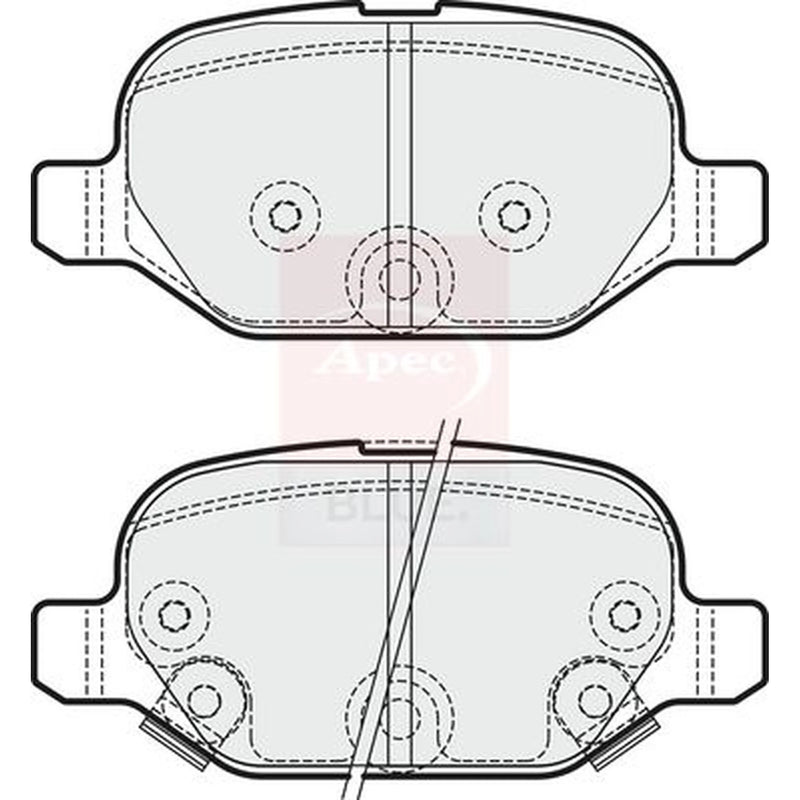 Apec Rear Brake Pad Set PD3289