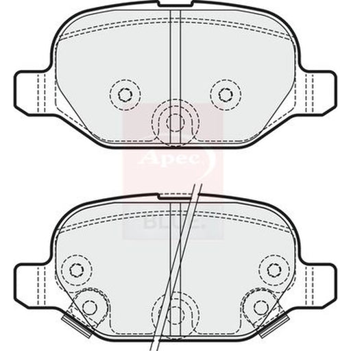 Apec Rear Brake Pad Set PD3289