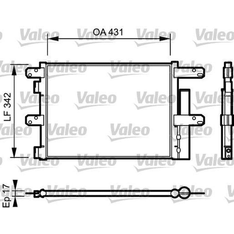 Valeo Air Conditioning Condenser 818116