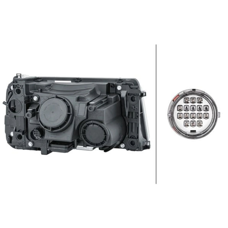 Hella Headlight Headlamp H8 Left 1EL 238 022-871