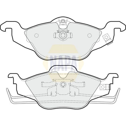 NAPA Front Brake Pad Set NBP1229