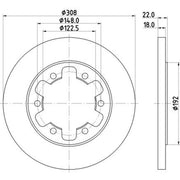 Mintex Lcv Van Kits internally vented MVK0073