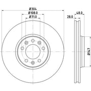 Mintex Lcv Van Kits internally vented MVK0046