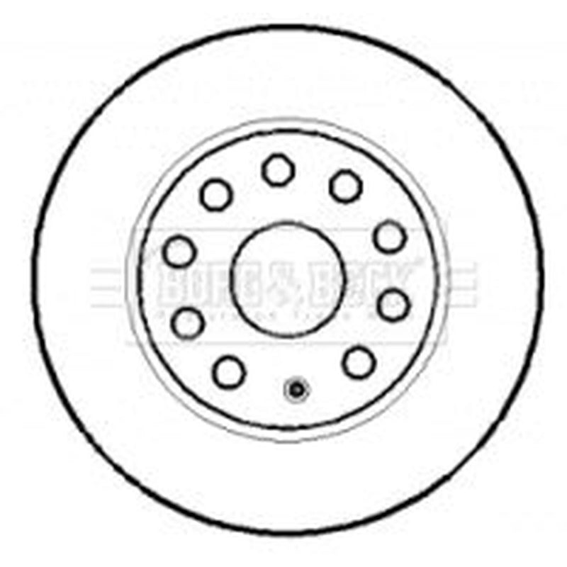 Borg & Beck 2 x Solid Rear Brake Discs BBD4384-x2