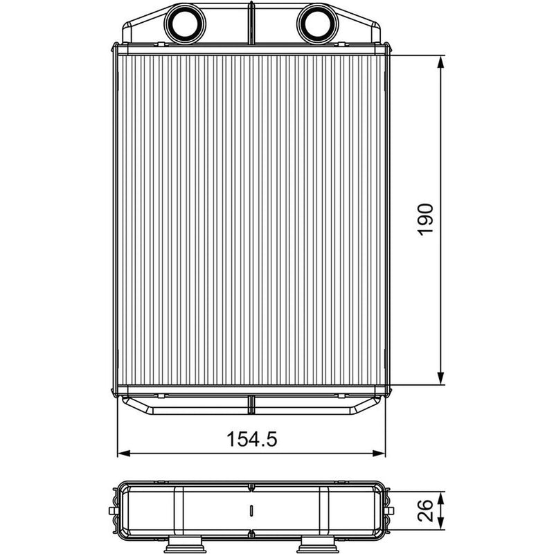 Valeo Heater Matrix Core Heat Exchanger 811553