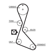 Gates Timing Belt Cambelt 125 Teeth 5130XS