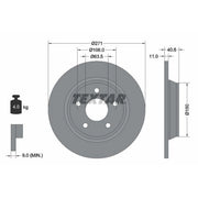 Textar 2 x Solid Rear Brake Discs 92303503-x2