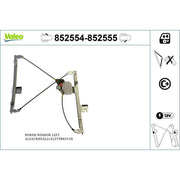 Valeo Electric Window Regulator Lifter Right Front 852555