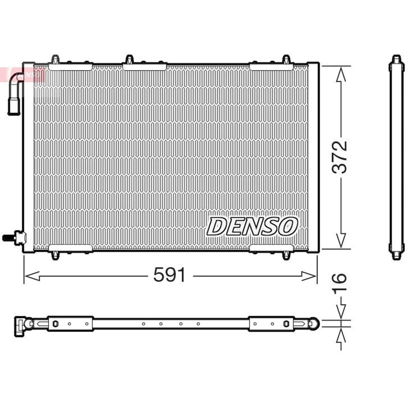 Denso Air Conditioning Condenser DCN21031