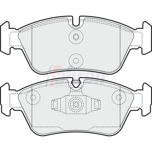 Fahren Front Vented & Rear Vented Brake Discs & Pads fits BMW 1 2004-2011