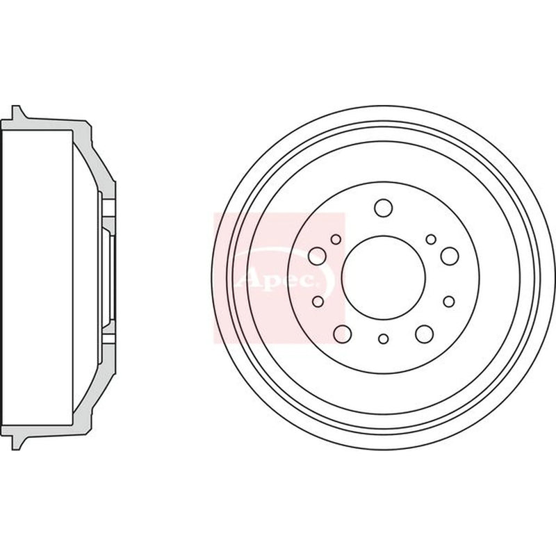 Apec Brake Drum Assembly Rear DRM9993