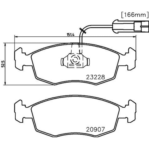 Mintex Front Brake Pad Set MDB1948