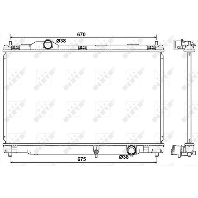 NRF Engine Radiator 53039