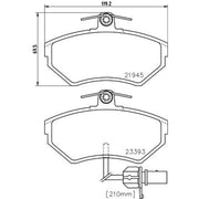 Mintex Front Brake Pad Set MDB2075