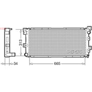Denso Engine Radiator fits Chrysler Tacuma 1995-2001 2.5