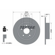 Textar 2 x Solid Rear Brake Discs 92301603-x2