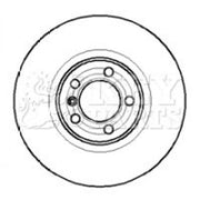 Key Parts 2 x Solid Rear Brake Discs KBD4085-x2