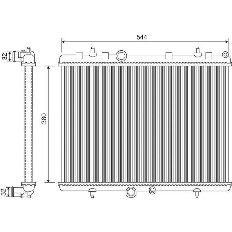 Valeo Engine Radiator 734338
