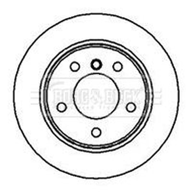 Borg & Beck 2 x Solid Rear Brake Discs BBD5076-x2