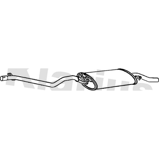Klarius Box With Tail Pipe Rear VW151M