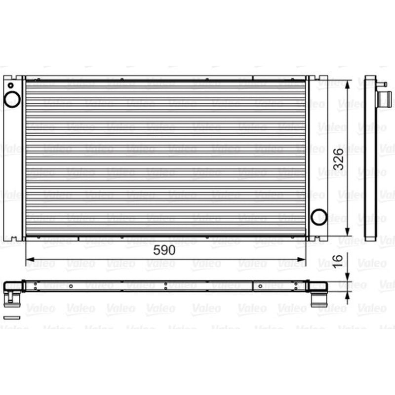 Valeo Engine Radiator 735481
